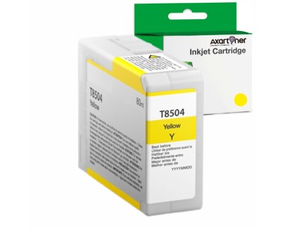 Compatible Epson T8504 Amarillo Cartucho de Tinta Pigmentada C13T850400 para SureColor SC-P800