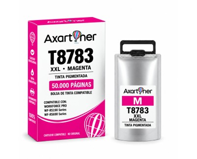 Compatible Epson T8783 / T8383 Magenta Cartucho de Tinta Pigmentada C13T878340 / C13T838340 para WorkForce Pro WF-R5190, WF-R5690