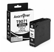 Compatible Epson T9071 Negro Cartucho de Tinta Pigmentada C13T907140 para WorkForce WF-6090, WF-6590