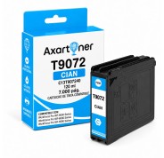 Compatible EPSON T9072 Cyan C13T907240 Cartucho de Tinta Pigmentada para WorkForce WF-6090, WF-6590