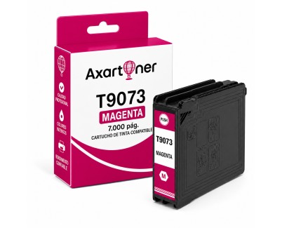 Compatible EPSON T9073 Magenta C13T907340 Cartucho de Tinta Pigmentada para WorkForce WF-6090, WF-6590