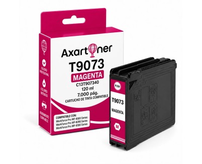 Compatible EPSON T9073 Magenta C13T907340 Cartucho de Tinta Pigmentada para WorkForce WF-6090, WF-6590