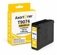 Compatible EPSON T9074 Amarillo C13T907440 Cartucho de Tinta Pigmentada para WorkForce WF-6090, WF-6590