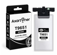 Compatible Epson T9651 Negro Cartucho de Tinta Pigmentada C13T965140 para WorkForce Pro WF-M5298, WF-M5299, WF-M5799