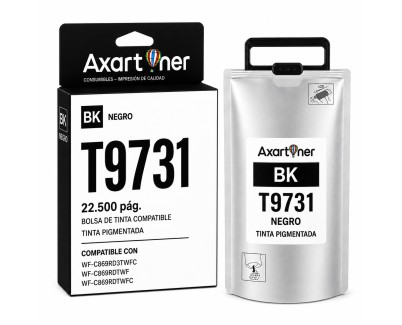 Compatible Epson T9731 Negro Cartucho de Tinta Pigmentada C13T973100 para Epson WorkForce Pro WF-C869R C869RDTWFC C869RDTWF C869RD3TWFC