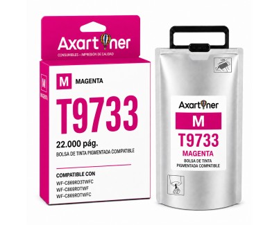 Compatible Epson T9733 Magenta Cartucho de Tinta Pigmentada C13T973300 para Epson WorkForce Pro WF-C869R C869RDTWFC C869RDTWF C869RD3TWFC