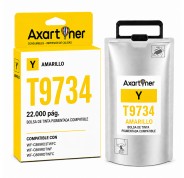 Compatible Epson T9734 Amarillo Cartucho de Tinta Pigmentada C13T973400 para Epson WorkForce Pro WF-C869R C869RDTWFC C869RDTWF C869RD3TWFC