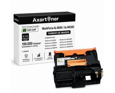 Compatible Epson WorkForce AL-M300 / AL-MX300 Negro Tambor de Imagen C13S051228 ALM300 / ALMX300 (Drum)