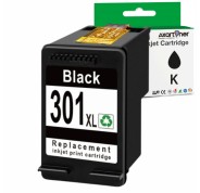 Compatible HP 301XL Negro Cartucho de Tinta CH561EE / CH563EE (muestra nivel de tinta)