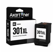 Compatible HP 301XL Negro Cartucho de Tinta CH561EE / CH563EE (muestra nivel de tinta)