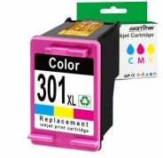 Compatible HP 301XL Tricolor Cartucho de Tinta CH562EE / CH564EE (muestra nivel de tinta)