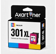Compatible HP 301XL Tricolor Cartucho de Tinta CH562EE / CH564EE (muestra nivel de tinta)