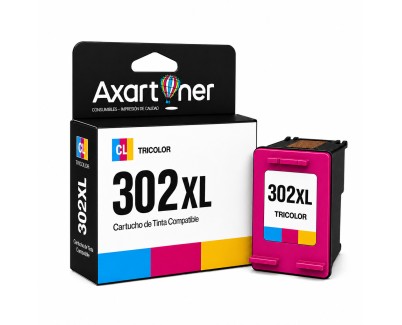 Compatible HP 302XL Tricolor Cartucho de Tinta F6U65AE / F6U67AE (muestra nivel de tinta)