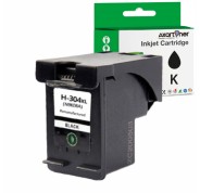 Compatible HP 304XL Negro Cartucho de Tinta N9K06AE / N9K08AE (muestra nivel de tinta)