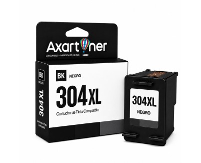 Compatible HP 304XL Negro Cartucho de Tinta N9K06AE / N9K08AE (muestra nivel de tinta)