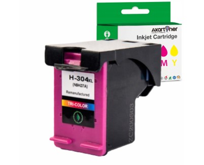Compatible HP 304XL Tricolor Cartucho de Tinta N9K05AE / N9K07AE (muestra nivel de tinta)
