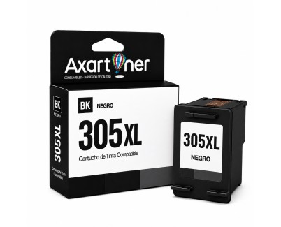 Compatible HP 305XL - chip actualizado - Negro Cartucho de Tinta - Muestra Nivel de Tinta - 3YM62AE