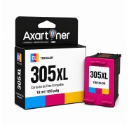 Compatible HP 305XL - chip actualizado - Tricolor Cartucho de Tinta - Muestra Nivel de Tinta - 3YM63AE