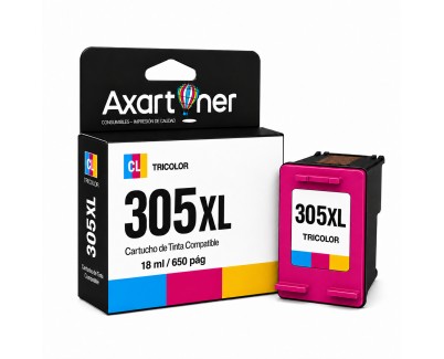 Compatible HP 305XL - chip actualizado - Tricolor Cartucho de Tinta - Muestra Nivel de Tinta - 3YM63AE