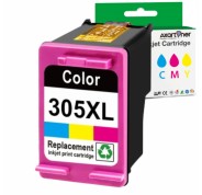 Compatible HP 305XL - chip actualizado - Tricolor Cartucho de Tinta - Muestra Nivel de Tinta - 3YM63AE