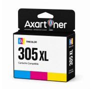 Compatible HP 305XL - chip actualizado - Tricolor Cartucho de Tinta - Muestra Nivel de Tinta - 3YM63AE
