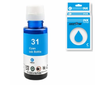 Compatible HP 31 Cyan Botella de Tinta 1VU26AE