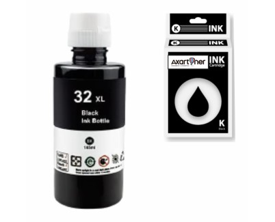 Compatible HP 32XL Negro Botella de Tinta Pigmentada 1VV24AE