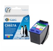 G&G HP 57 Color Cartucho de Tinta Remanufacturado - Reemplaza C6657GE/C6657AE
