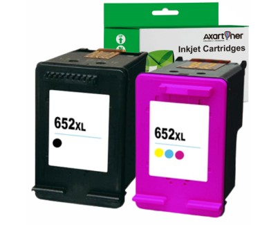 Compatible HP 652XL Negro + HP 652XL Tricolor Cartuchos de tinta