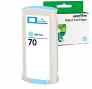 Compatible HP 70 / C9390A Cyan Light Cartucho de Tinta Pigmentada para DesignJet Z2100, Z3100, Z3200, Z5200, Z5400