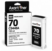 Compatible HP 70 / C9448A Negro Mate Cartucho de Tinta Pigmentada para DesignJet Z2100, Z3100, Z3200, Z5200, Z5400