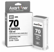 Compatible HP 70 / C9450A Gris Cartucho de Tinta Pigmentada para DesignJet Z3100, Z3200