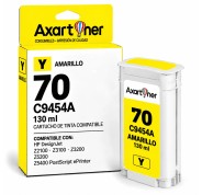 Compatible HP 70 / C9454A Amarillo Cartucho de Tinta Pigmentada para DesignJet Z2100, Z3100, Z3200, Z5200, Z5400