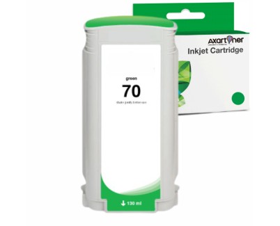 Compatible HP 70 / C9457A Verde Cartucho de Tinta Pigmentada para DesignJet Z3100, Z3200