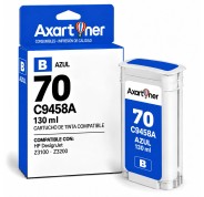 Compatible HP 70 / C9458A Azul Cartucho de Tinta Pigmentada para DesignJet Z3100, Z3200