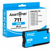 Compatible HP 711 Cyan Cartucho de Tinta CZ130A para Designjet T100, T120, T120 ePrinter, T125, T130, T520, T520 ePrinter, T525, T530
