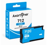 Compatible HP 712 Cyan Cartucho de Tinta 3ED67A para HP DesignJet Studio 24 / 36 - DesignJet T210 / T230 / T250 / T630 / T650