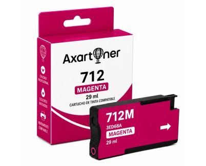 Compatible HP 712 Magenta Cartucho de Tinta 3ED68A para HP DesignJet Studio 24 / 36 - DesignJet T210 / T230 / T250 / T630 / T650