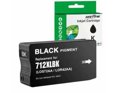 Compatible HP 712XL Negro Cartucho de Tinta 3ED71A para HP DesignJet Studio 24 / 36 - DesignJet T210 / T230 / T250 / T630 / T650