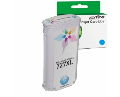 Compatible HP 727 Cyan Cartucho de Tinta B3P19A / F9J76A para DesignJet T1500, T1530, T2500, T2530, T920, T930