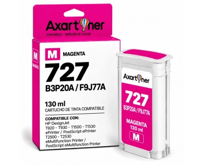 Compatible HP 727 Magenta Cartucho de Tinta B3P20A / F9J77A para DesignJet T1500, T1530, T2500, T2530, T920, T930