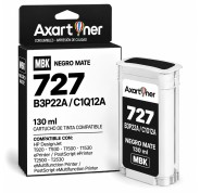 Compatible HP 727 Negro Mate Cartucho de Tinta Pigmentada B3P22A / C1Q12A para DesignJet T1500, T1530, T2500, T2530, T920, T930