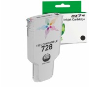 Compatible HP 728 Negro Mate Cartucho de Tinta Pigmentada F9J68A / F9J64A para HP DesignJet T730, T830