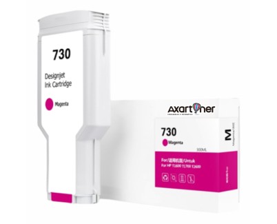 Compatible HP 730 Magenta Cartucho de Tinta P2V69A para HP DesignJet T1600 / T1700 / T2600