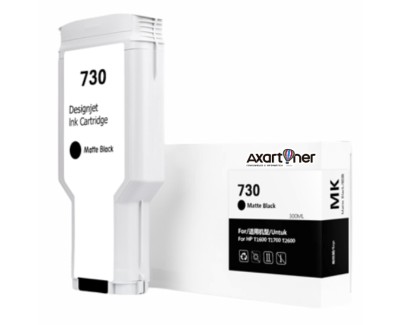 Compatible HP 730 Negro Mate Cartucho de Tinta P2V71A para HP DesignJet T1600 / T1700 / T2600