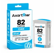 Compatible HP 82 Cyan Cartucho de Tinta C4911A
