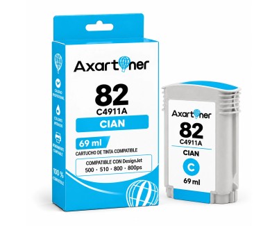 Compatible HP 82 Cyan Cartucho de Tinta C4911A