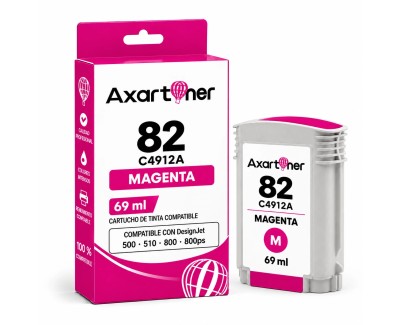 Compatible HP 82 Magenta Cartucho de Tinta C4912A