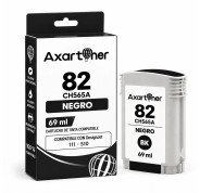 Compatible HP 82 Negro Cartucho de Tinta CH565A