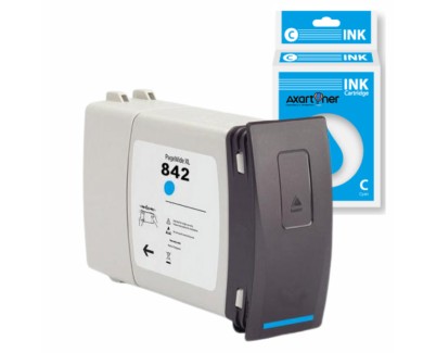 Compatible HP 842C / C1Q54A Cyan Cartucho de Tinta Pigmentada para HP PageWide XL 8000